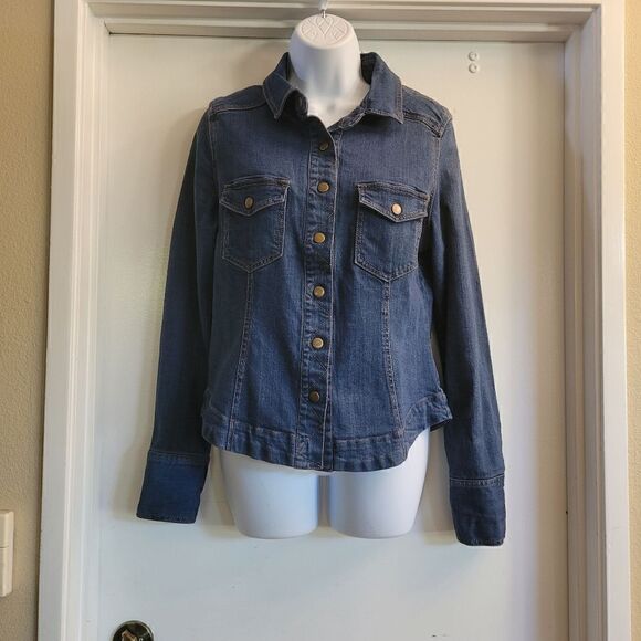 Free people denim shacket  - Picture 1 of 7